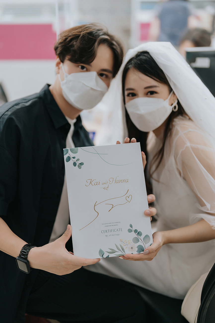 [結婚登記] Kai＆Hanna 登記日@內湖戶政事務所