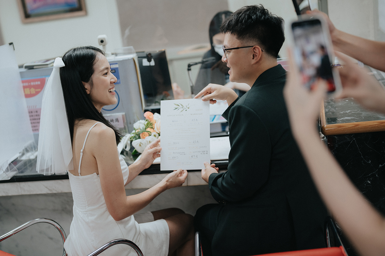 [結婚登記] Jimmy＆Ann 登記日@大安戶政事務所