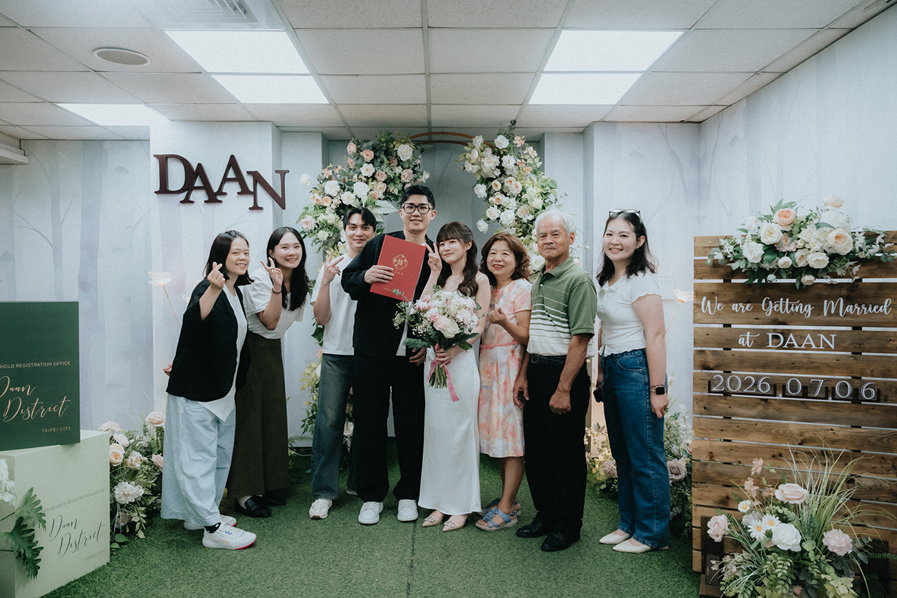 [結婚登記] Dada＆Lena 登記日@大安戶政事務所
