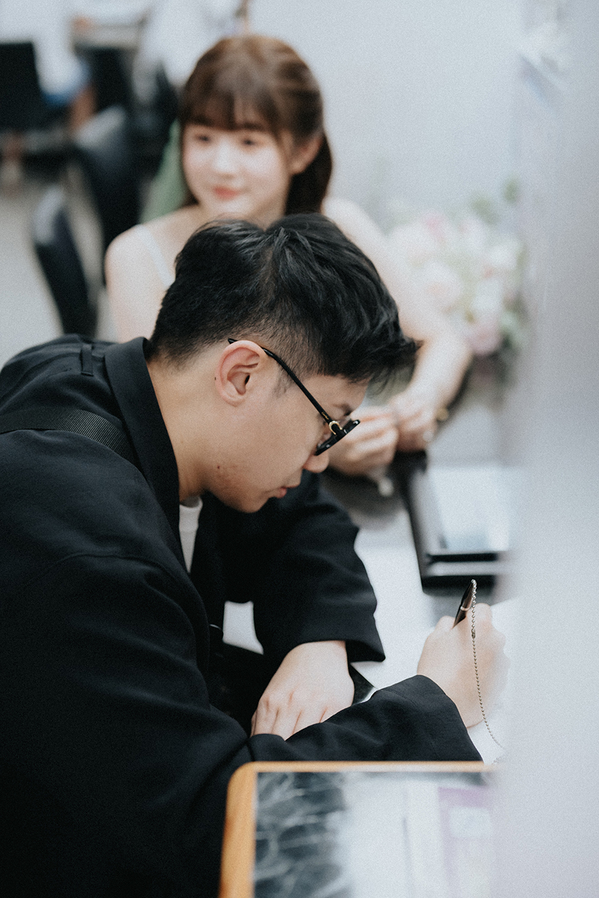 [結婚登記] Dada＆Lena 登記日@大安戶政事務所