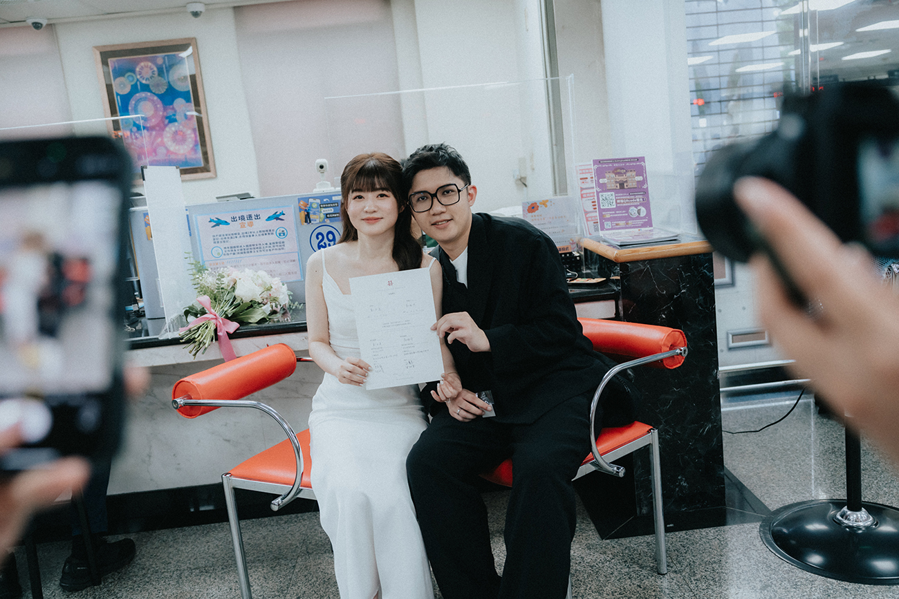 [結婚登記] Dada＆Lena 登記日@大安戶政事務所